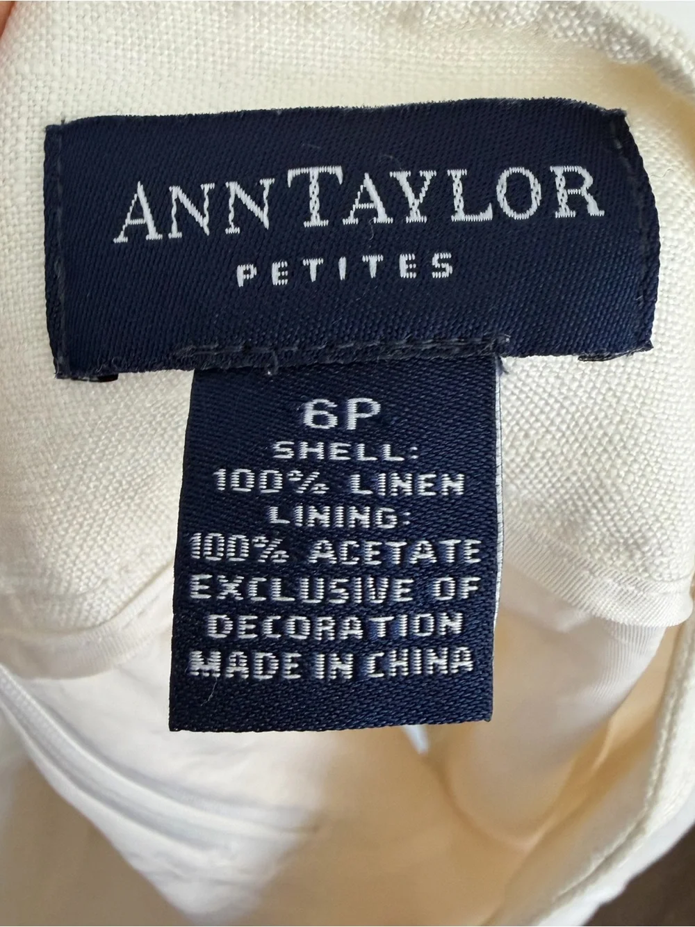 Ann Taylor Petites Linen Coastal Chic A-Line Skirt 6P - Picture 4 of 4